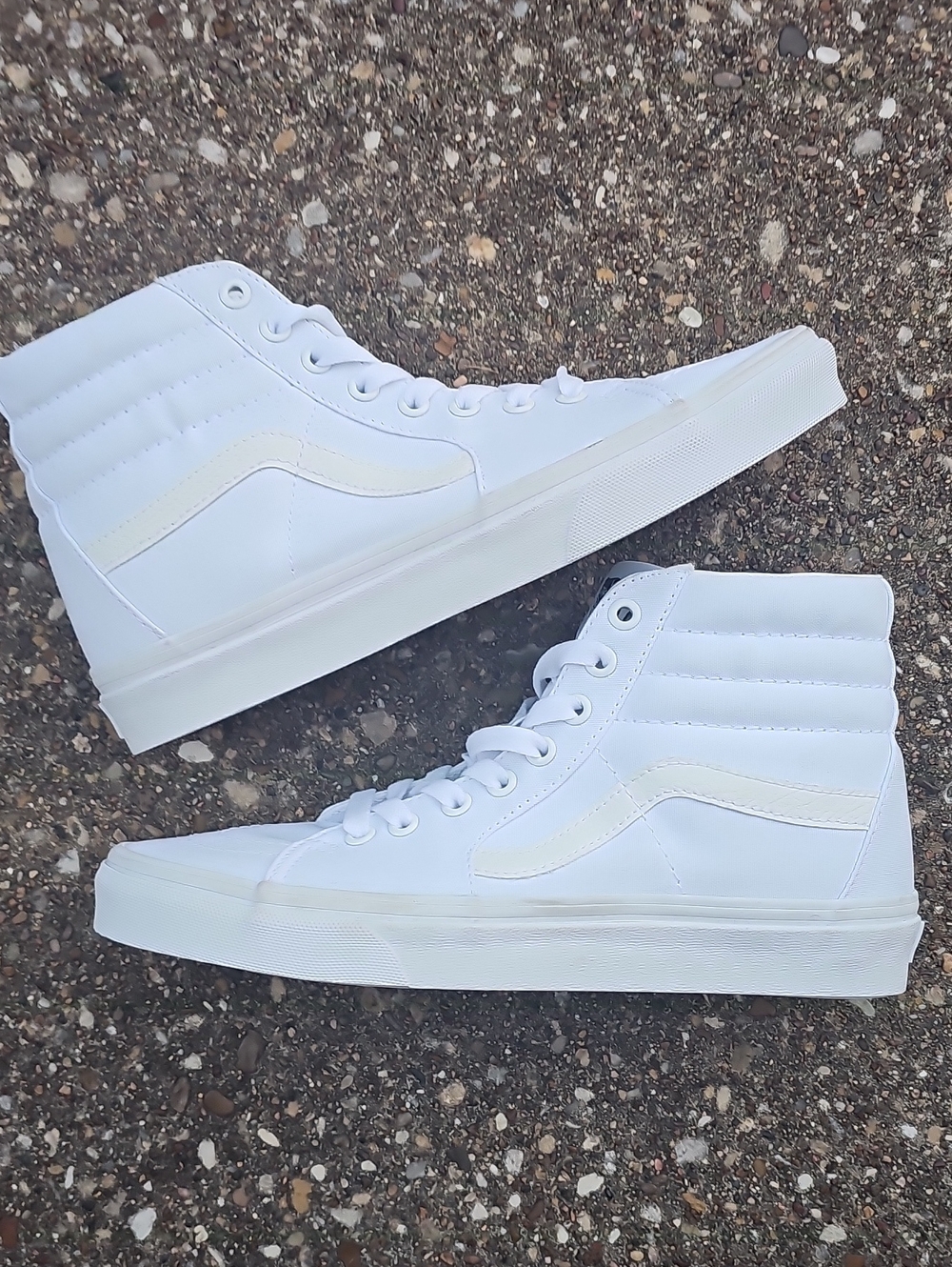 Vans White High-Top Skate Sneakers